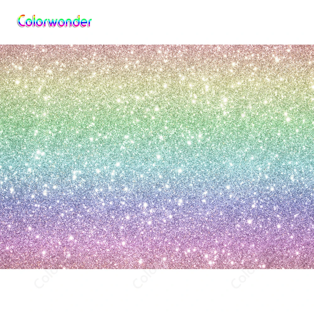 グリッターカスタムの背景虹色粉末スライバーきらめきの星背景誕生日パーティーyoutube 背景 Aliexpress