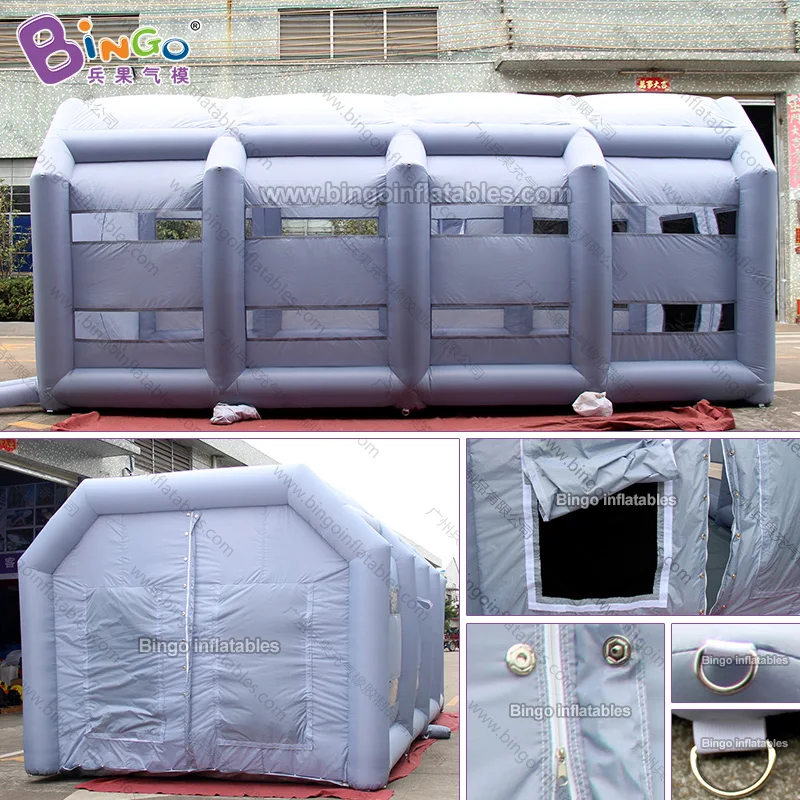  customized 6.7X3.7X2.8m inflatable paint booth / inflatable portable paint booth / inflatable spray