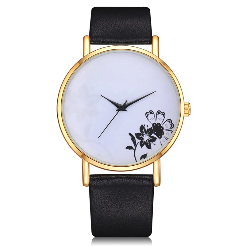 Women's watches brand luxury fashion ladies watch Casual Quartz Leather Band Watch Analog Wrist Watch clock Reloj mujer J06#N (2)