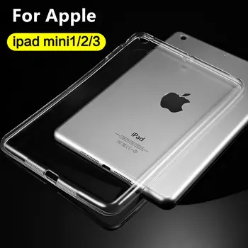 

Case TPU For iPad mini 1 2 2 Protective Smart cover Leather For iPad mini3 mini2 Tablet 7.9" Transparent shell Sleeve Protector