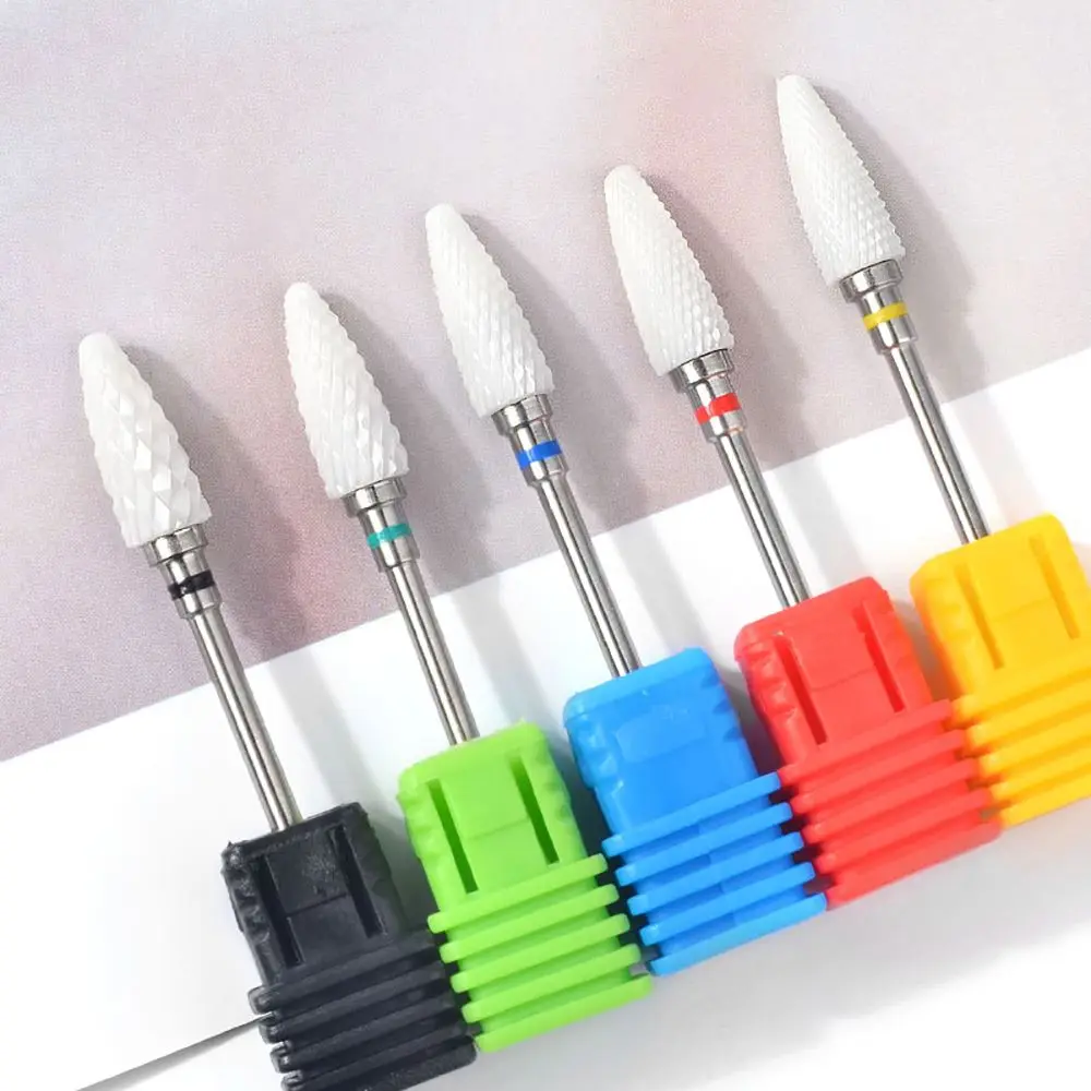 1 Pc Ceramic Nail File Women Manicure Pedicure Head Cuticle Cutter Dead Skin Remover Nail Drill Bits Nail Art Tools for Nail