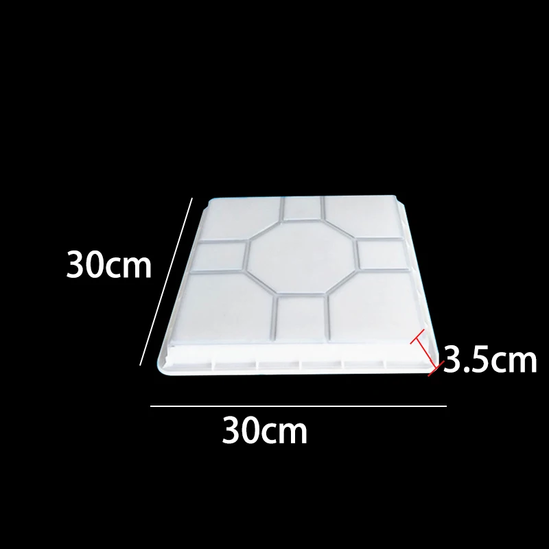 DIY Path Maker Middle Of Hole SHape Garden Path Concrete Plastic Brick Mold Paving Pavement Walkway Molds