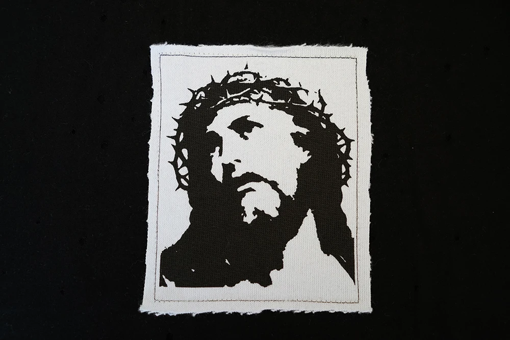 Мужская футболка с принтом Jesus Graphics хлопковая Футболка круглым вырезом и