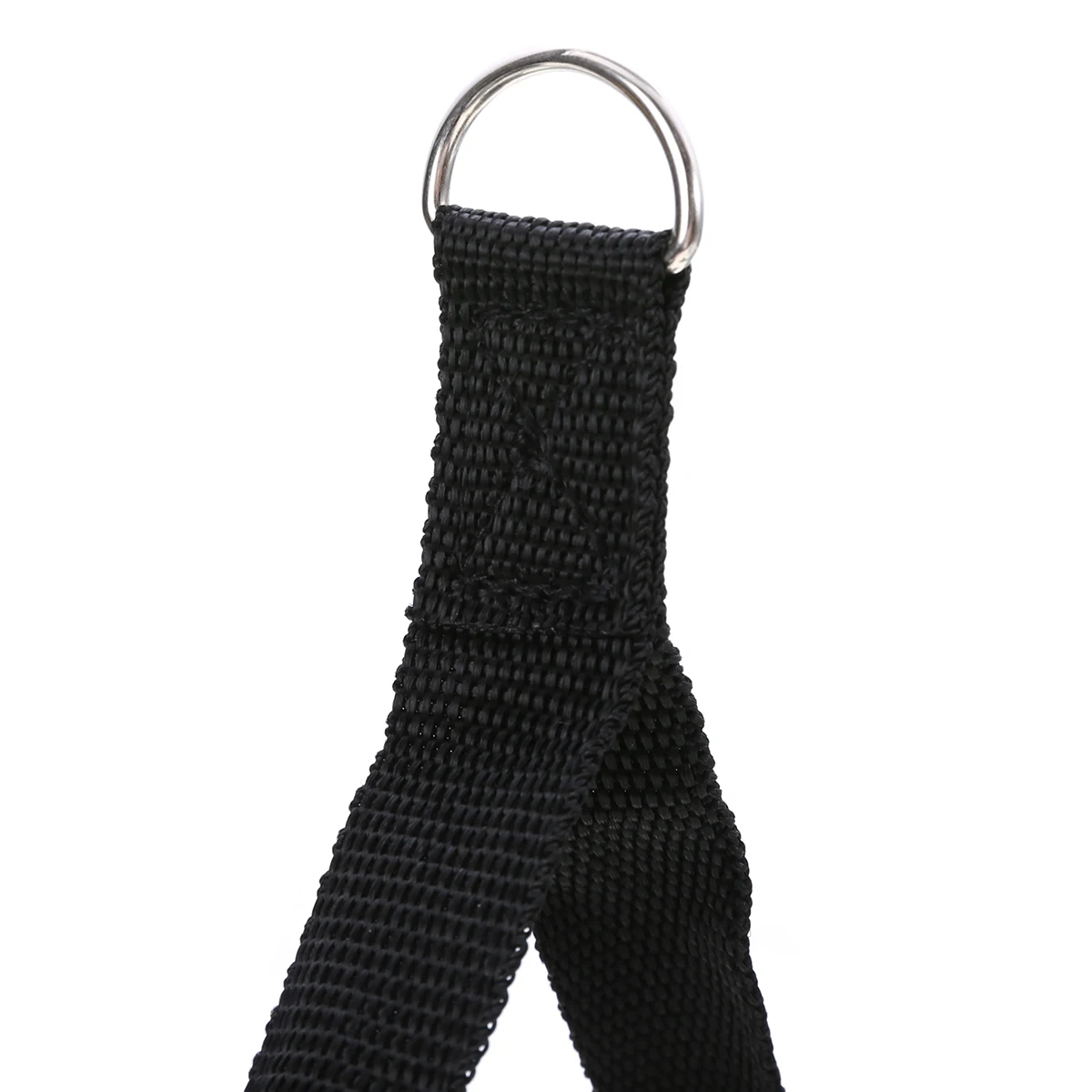 1PCS Black Nylon Cable Attachment Handle Bar Resistance Gym Training Band Tricep Rope Cable Crossover Handle