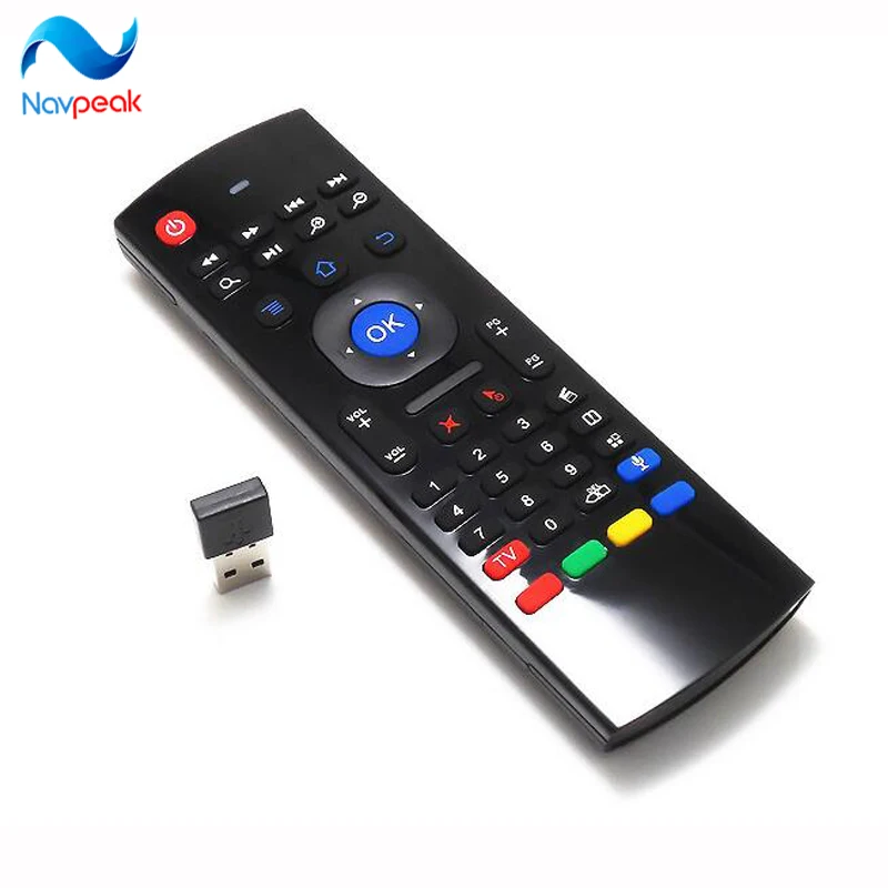 

10pcs/lot U1 Keyboard Fly AirMouse Mini Wireless Remote G Sensing Gyroscope Sensor MIC Combo MX3