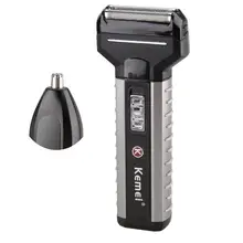 Kemei KM-1122 бритвы волос в носу двойного назначения аккумуляторная бритва