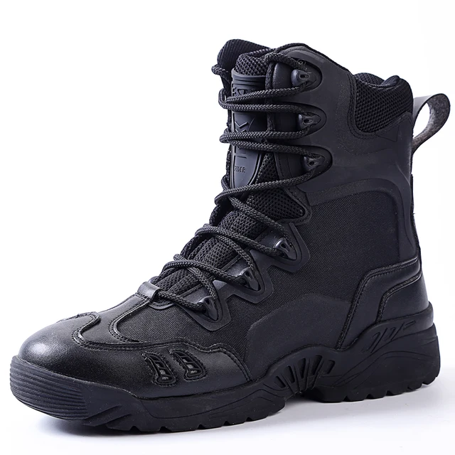 ESDY Outdoor sport shoes climbing men's Combat Desert Military Tactical breathable high assault boots non-slip hiking shoes