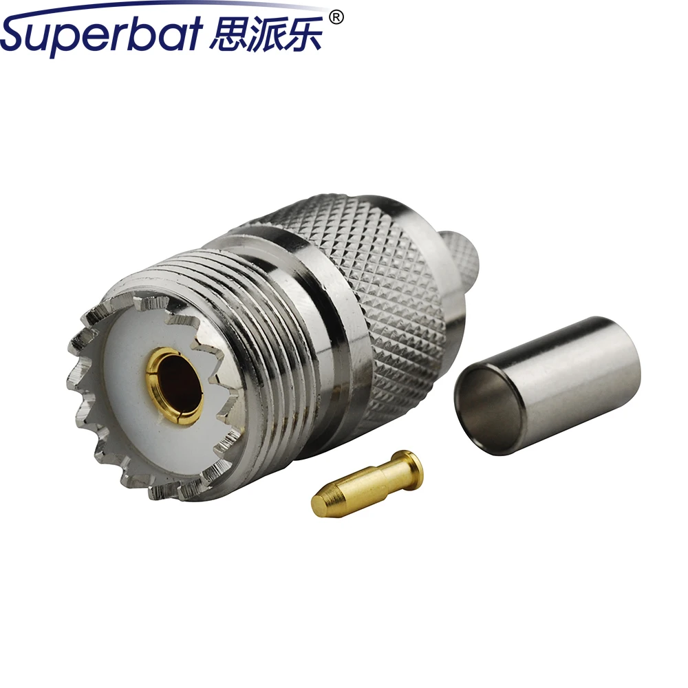 Кабельный радиочастотный соединитель Superbat UHF SO 239 Jack для RG58 RG142 RG400 LMR195|Кабели