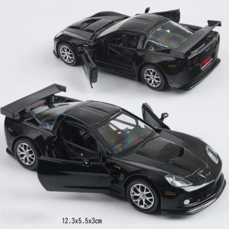 Весы 12 3 см 1:36 из металлического сплава для Chevrolet Corvette гоночный автомобиль литые