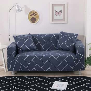 

1PC Stretch Fabric Sofa Cover Fashion Stripes Printed All-inclusive Universal Cheap Sofa Cover Furniture Slipcover Sofa Towel