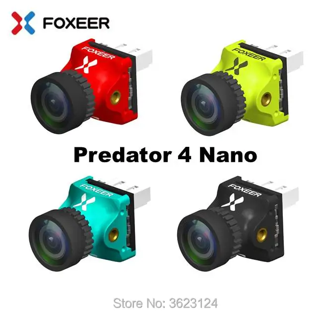 

Foxeer Predator 4 Nano Super WDR 4ms Low Latency 1000TVL FPV Racing Camera OSD 4:3 16:9 NTSC PAL for RC Drone