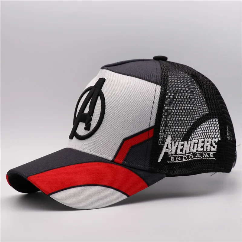 Billige Mann Film Die Avengers 4 Endgame Quantum Hut Cosplay Kostüme Mode Sommer Sonnenhut Hip Hop Baseball Cap Cartoon Stern Stil mädchen
