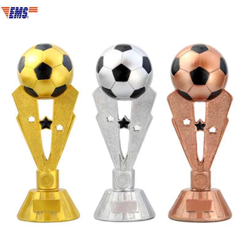 

European Style Resin Football Cup Creative Sports Trophy Craftwork Statue Figurines Football Fan Souvenir Collection Gifts X1484