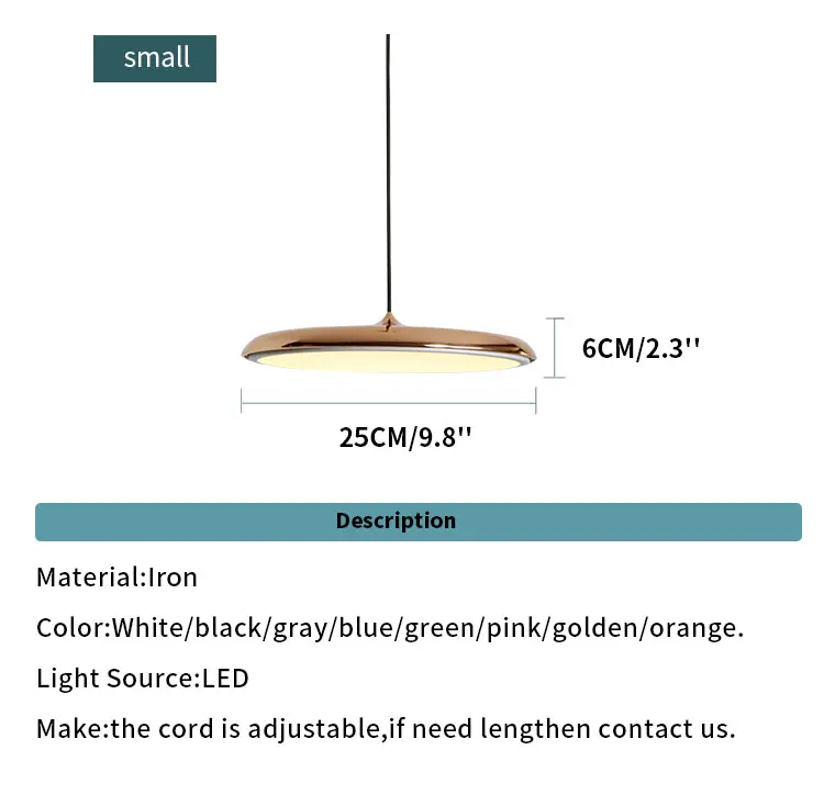 Скандинавская Подвесная лампа золотого/медного цвета, легкий абажур, светодиодный светильник для спальни/кухни/магазина, окна для дома, освещение