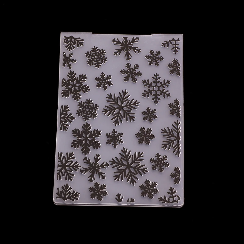 

New Snowflake Sign Embossing Folder Stencils for DIY Scrapbooking Plastic Handmade Template Crafts Art Diary Decor Painting Tool