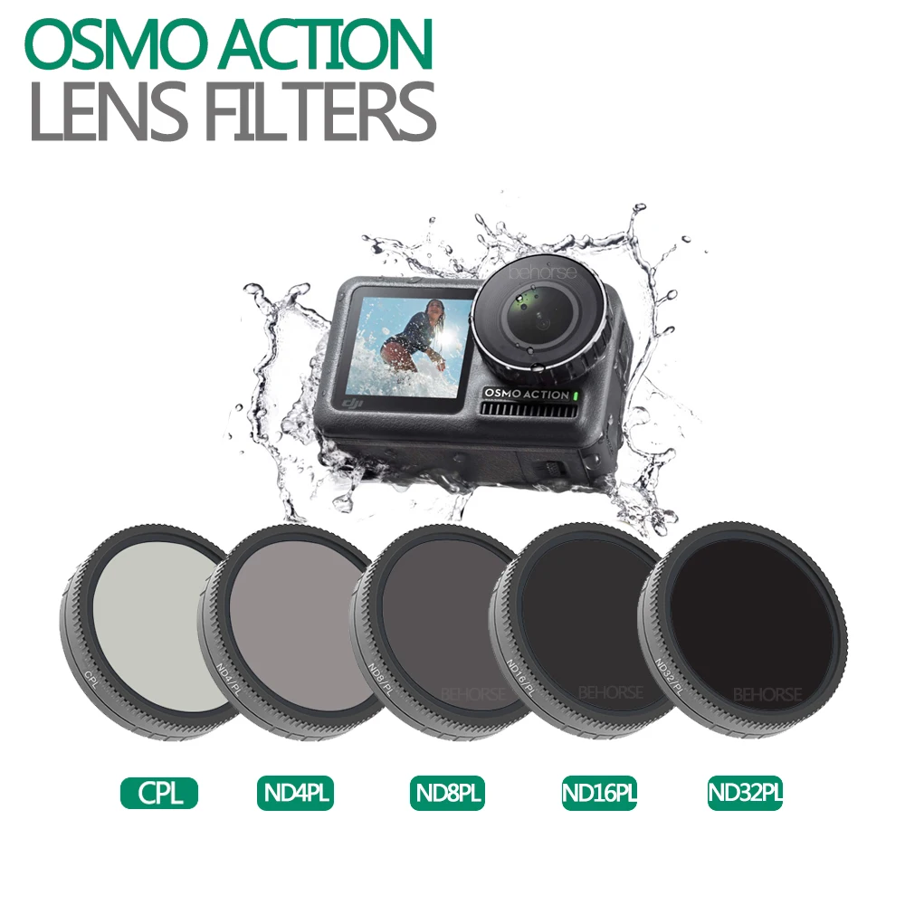 Дополнительно DJI OSMO экшн Камера фильтр для объектива CPL ND4-PL ND8-PL ND16-PL ND32-PL оптический Стекло для DJI Osmo аксессуары для экшн-камеры