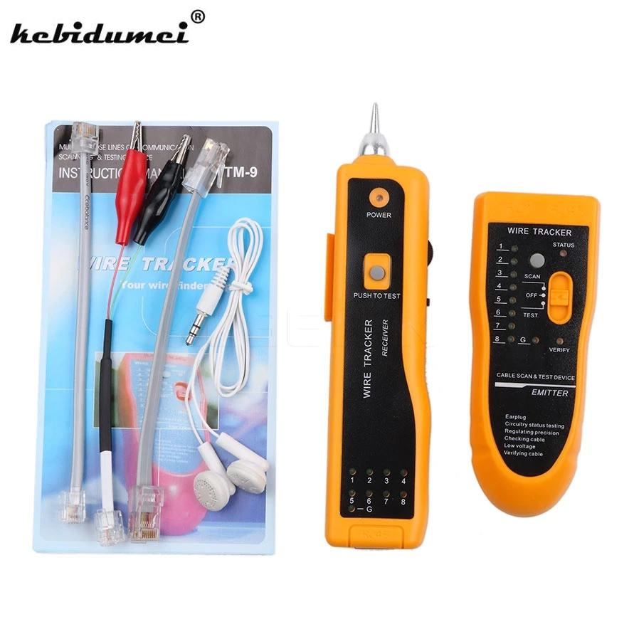 kebidumei RJ11 RJ45 Cat5 Cat6 Telephone Wire Tracker Tracer Toner