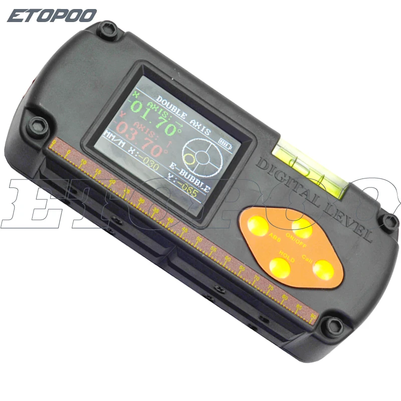 

Diax Digital Protractor level Inclinometer Measuring Angle ruler Elevation meter Dual Axis,rechargable magnetic level box