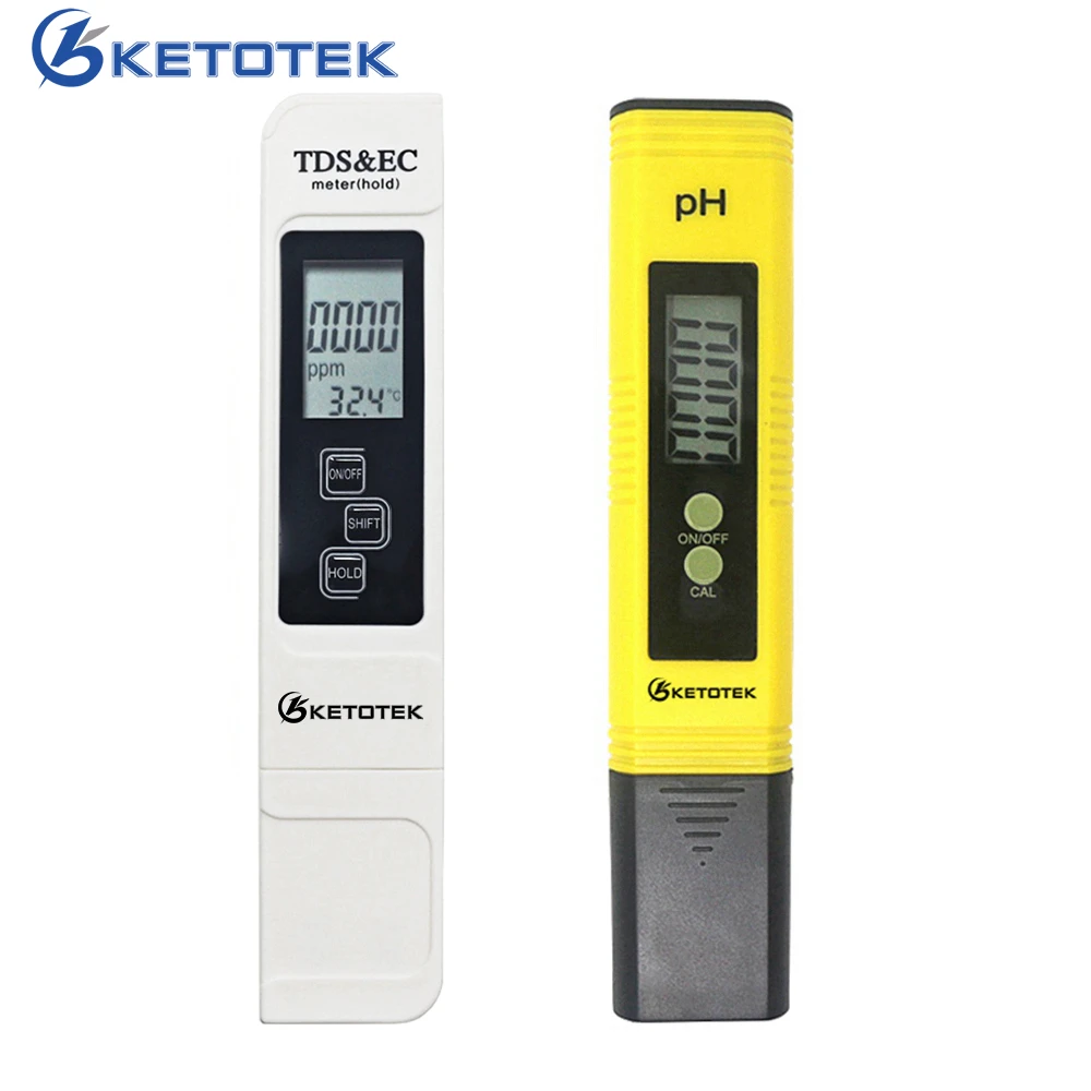 

Digital Portable PH Meter Lab PH TDS Tester ATC Automatic Calibration TDS EC Meter for Water Purity Filter PPM Hydroponic Pool