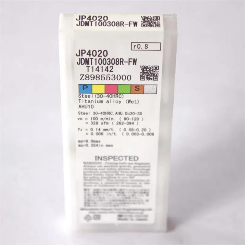 JDMT100308R-FW JP4020 фрезерные Вставки 100% Новый оригинальный Высокое качество ножи для шашлыков карбида лезвия JDMT100308R-FW JP4020 10 шт./лот