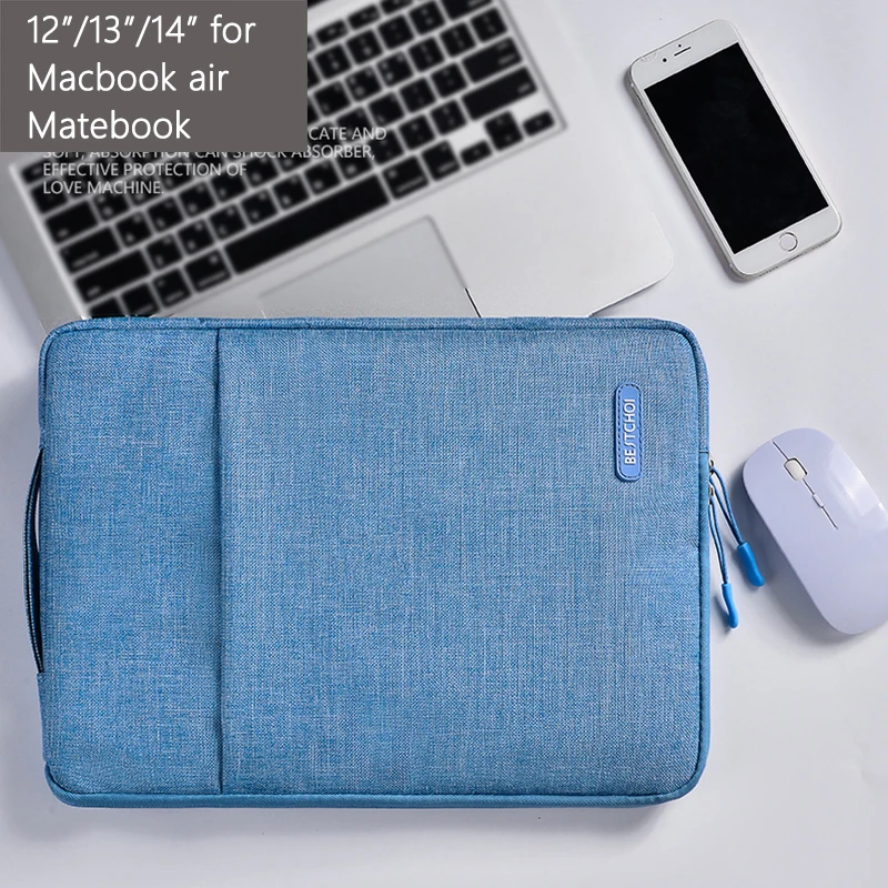 Полиэфирный чехол для ноутбука Macbook Air Pro 13 дюймов 12 13,3 14,1 чехол для ноутбука Xiaomi Dell XPS lenovo hp сумка на молнии