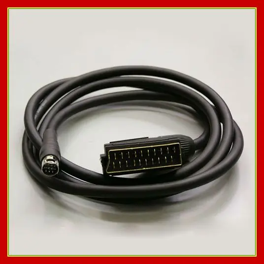 

High Quality 21 Pin scart male to MINI Din 9 pin cable for DVD,XBOX