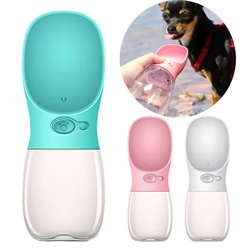 

350ml/550ml Portable Dog Water Bottle BPA Free Travel Puppy Cat Drinking Bowl Outdoor Pet Water Dispenser Feeder for Dogs Cats