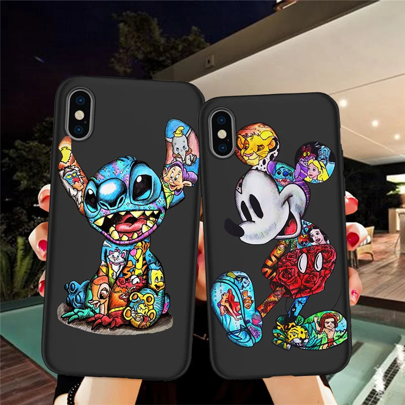 Groot Joker Stitch для iPhone X, XR, XS, Max, 5, 5S, SE, 6, 6 S, 7, 8 Plus, Oneplus, 5 T, Pro, 6 T, чехол для телефона, Funda, Coque Etui, deadpool