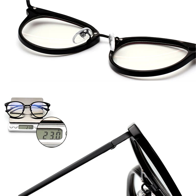 Винтаж круглые очки в металлической оправе без рецепта очки кадр для Для женщин