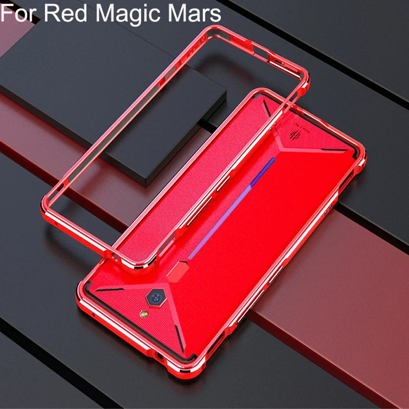 

Luxury Original Brand Aluminum Metal Bumper For ZTE Nubia Red Magic Mars Metal Case Cover Column Shape Frame Red Magic 2
