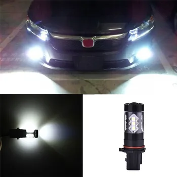 

White High Power 80W P13W LED Bulbs for Chevy Camaro Fog Daytime Driving Lights Car LED 12-24V Lamp Bulbs Car Accessories 2Pcs