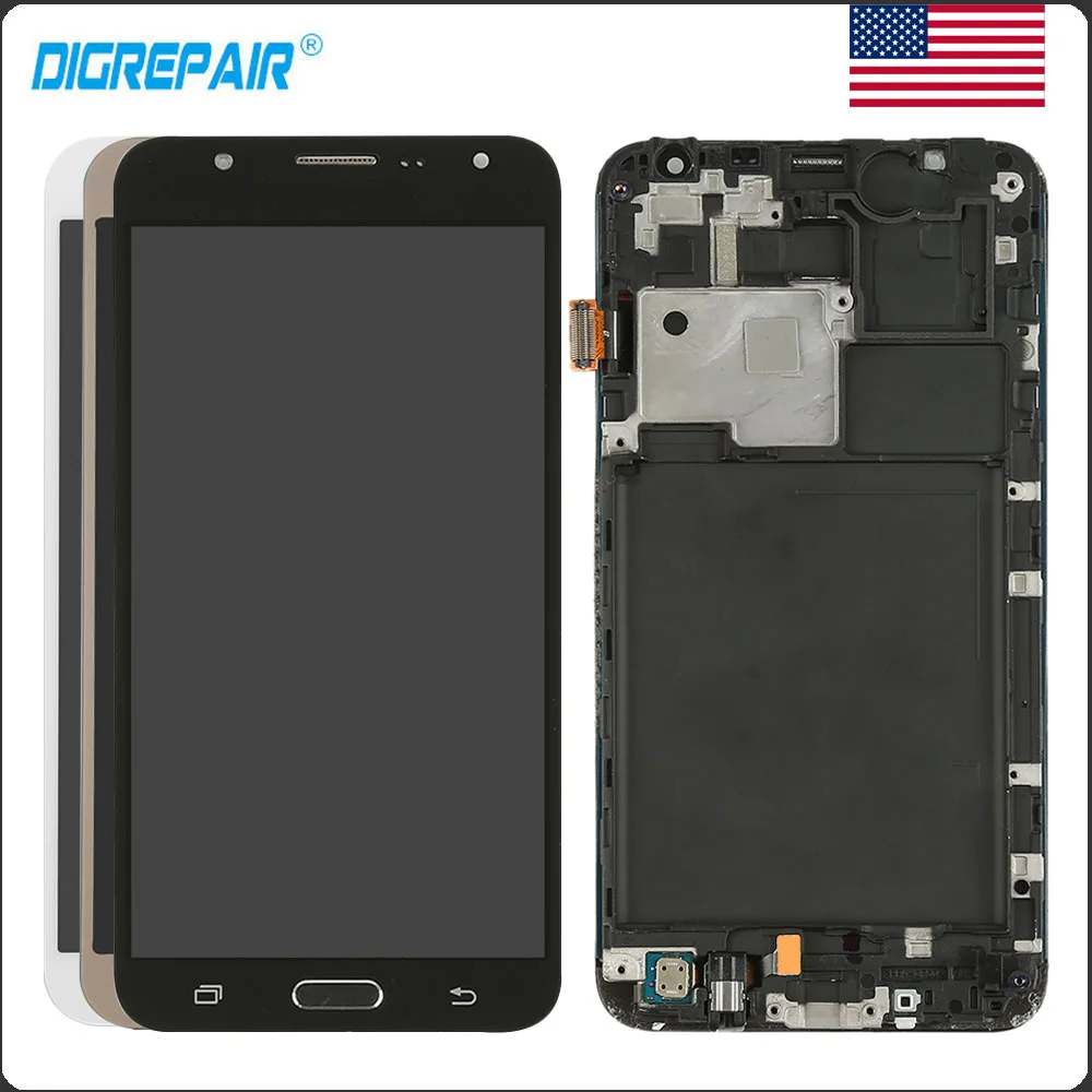 

for SAMSUNG Galaxy J7 2015 LCD Screen J700 J700F J700M J700H LCD Display Touch Screen Digitizer Frame Replacement j7 2015 Screen