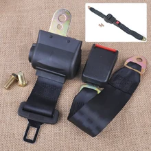 CITALL Universal Black 2 Point RetractableCar Auto Seat Safety Lap Belt Strap Buckle Adjustable Security Belt