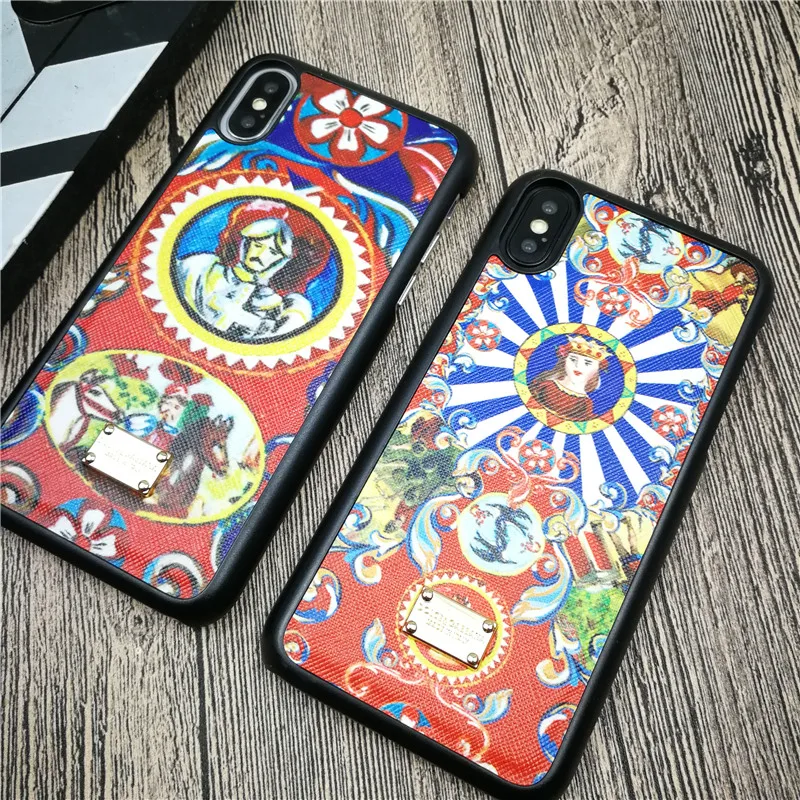 

Italy Luxury Jesus case for iphone X XS MAX XR 8 7 6 6S plus hard plastic phone cover leather Classic oil painting coque fundas