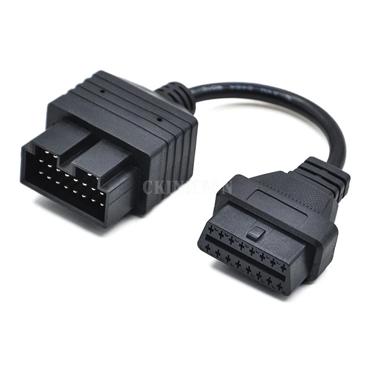 200 шт./лот 20 PIN к 16 адаптер OBD2 Женский Разъем диагностический инструмент