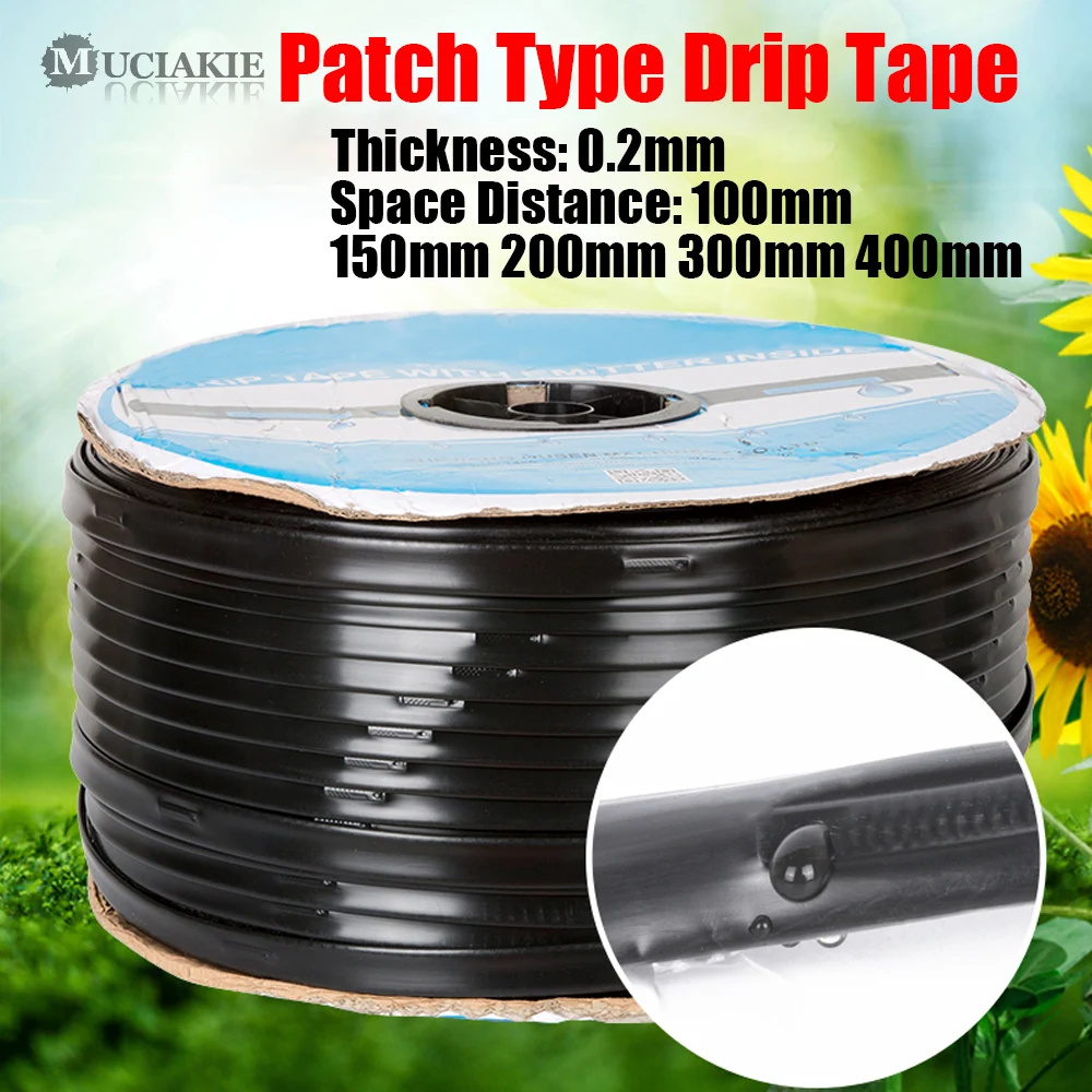MUCIAKIE Drip Distance 10/15/20/30/40cm Irrigation Drip Tape Belt DN16 Micro Watering Farm