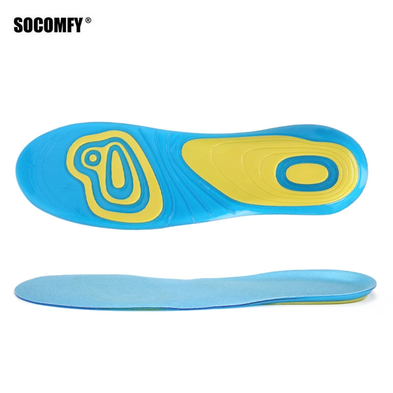 SOCOMFY силиконовый гель спортивная обувь стельки мягкие удобные амортизация