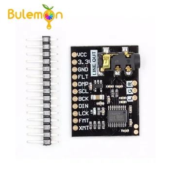 

For Raspberry Pi pHAT Sound Card I2S IIC Interface Module PCM5102 Module Audio Board With Stereo Jack Beyond ES9023 PCM1794A DAC