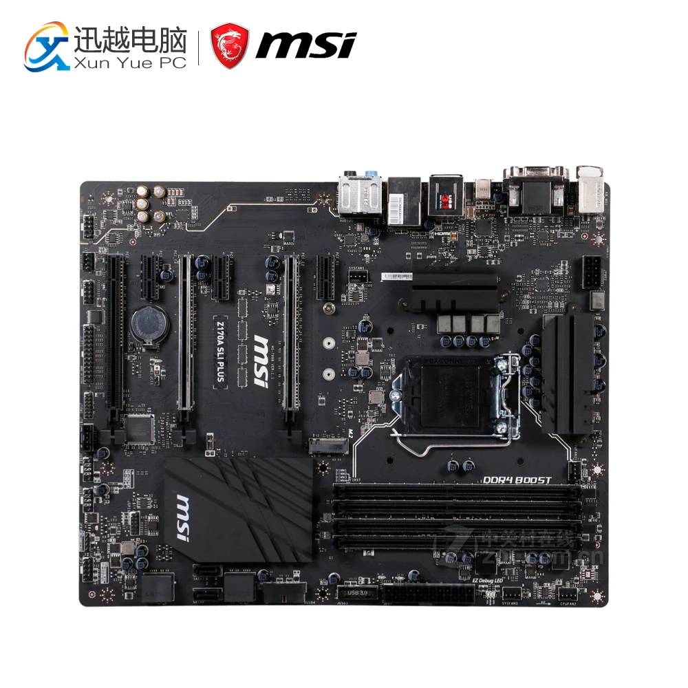 

MSI Z170A SLI PLUS Desktop Motherboard Z170 Socket LGA 1151 i3 i5 i7 DDR4 64G ATX