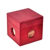 IQ Wooden Soma Cube Red Wooden Box with Cube Puzzle Logic Brain Teaser Wood Game Toys 3D Puzzles for Teens Adults Children Gifts 5