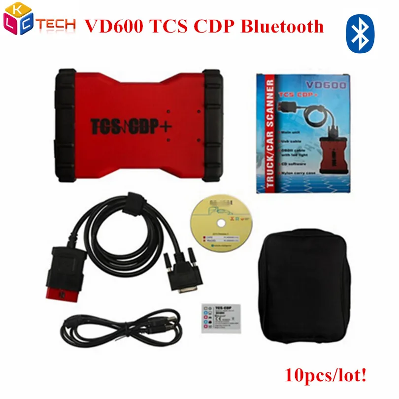 imágenes para 10 unids/lote DHL VD600 VD Color Rojo Bluetooth TCS CDP Pro + con 2015.3 VD 600 TCS CDP PRO PLUS herramientas de Diagnóstico para los coches y camiones imágenes para 10 unids/lote DHL VD600 VD Color Rojo Bluetooth TCS CDP Pro + con 2015.3 VD 600 TCS CDP PRO PLUS herramientas de Diagnóstico para los coches y camiones
