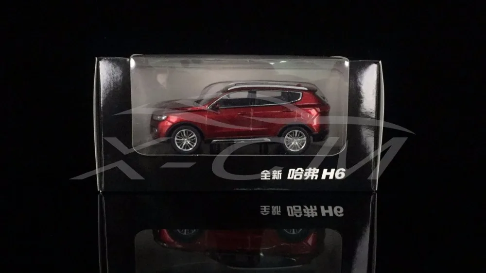 Литая модель автомобиля Great Wall новый Haval H6 1:43 можно оттянуть назад (красный) +