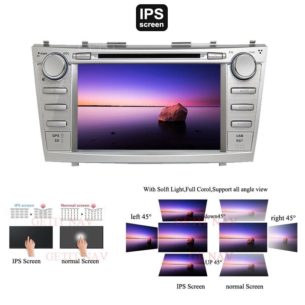 " ips экран Android 10 автомобильный DVD gps навигация для Toyota Camry 2007 2008 2009 2010 головное устройство автомобиля стерео радио с wifi BT