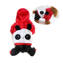 2019 New Small Dog Cat Clothes Panda Cartoon Cute Hoodie Pet Novelty Costume Puppy Clothes for Dogs Cats Winter Autumn Warm Coat