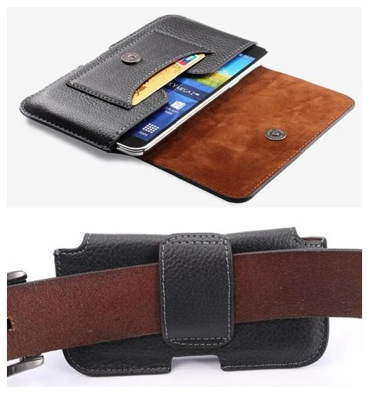 

2016 A3 J1 J2 4.8" Mobile Phone Bag for Samsung Galaxy S2 S3 S4 S5 mini Case Durable Leather Belt Clip Magnetic Buckle Cover