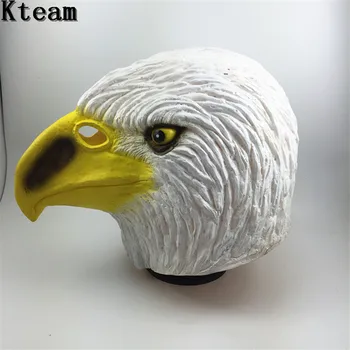 

2017 New Masquerade Masks Eagle Mask Latex Animal Costume Prop Halloween eagle Mask latex halloween silicone Bird masks Toys