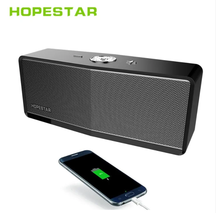 

HOPESTAR H6 plus Bluetooth4.2 Wireless Speaker rotation control Portable FM Power Bank Support 1+1 Wireless Serial Function