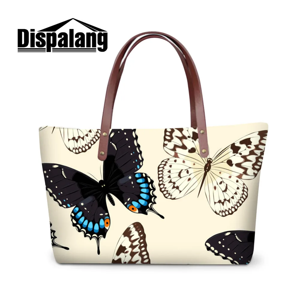 Luxury Handbags Butterfly Print Fashion Big Women Bags High Quality