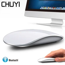 CHYI Bluetooth беспроводная сенсорная мышь эргономичная ультратонкая оптическая мышь тонкая офисная компьютерная мышь для Apple MacBook, ПК, ноутбук