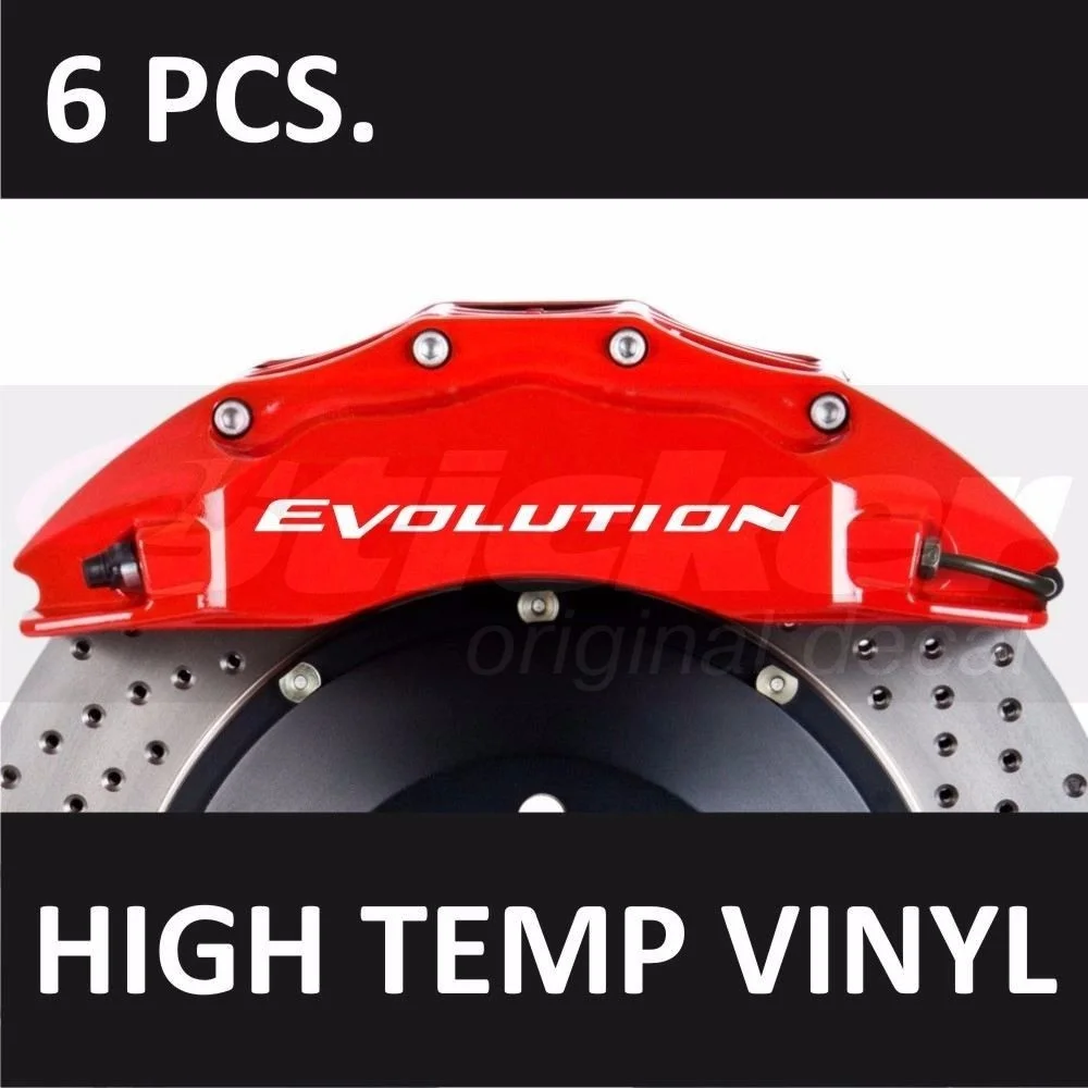 

For Mitsubishi Lancer Evolution Premium Brake Caliper Decals Stickers Emblem Logo Car Styling*IT16122406740*